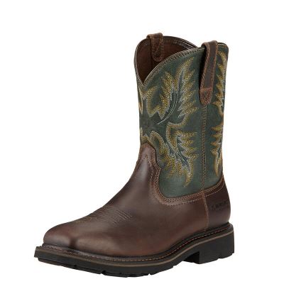 Ariat Sierra Steel Toe - Werkschoenen DonkerBruin Heren - 30271-108